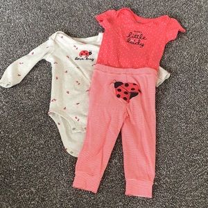 3/$15 Ladybug outfit